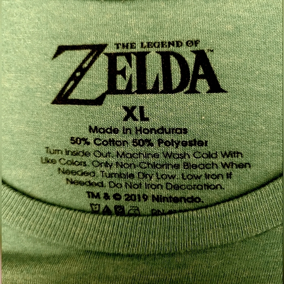 Legend of Zelda Graphic T-shirt Mens Size XL Nintendo Great Condition 💚 - Picture 2 of 2